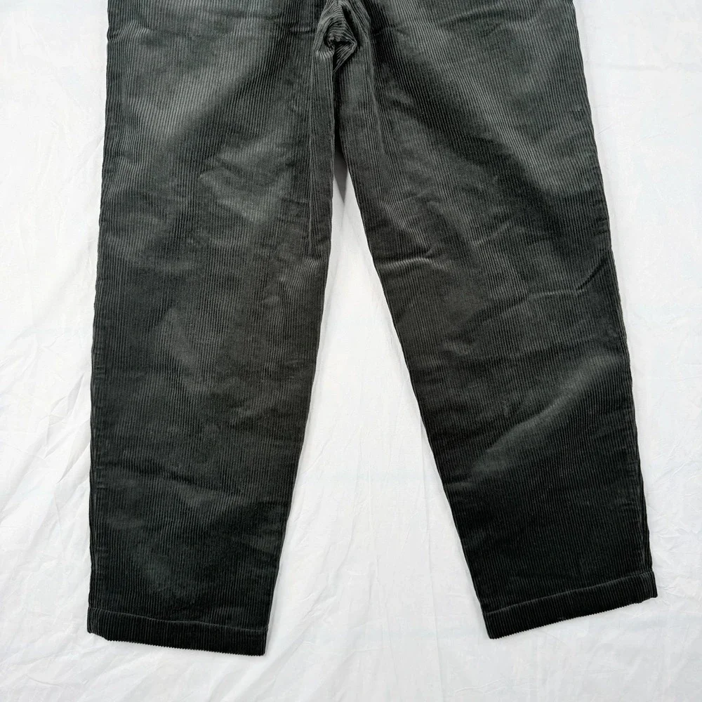 Malbon Corduroy Mens Pants Extremely Rare DarkGreen SZ-34 Casual Golf Korea Made